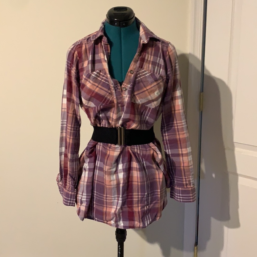 Liz Lang maternity plaid shirt